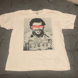 Large White Pablo Escobar T-Shirt